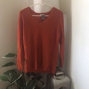 J jill long sleeve + earrings